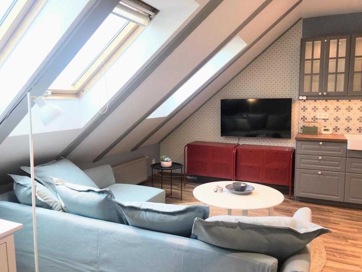Attic Apartment On Waterfront / View / Netflix プラハ エクステリア 写真