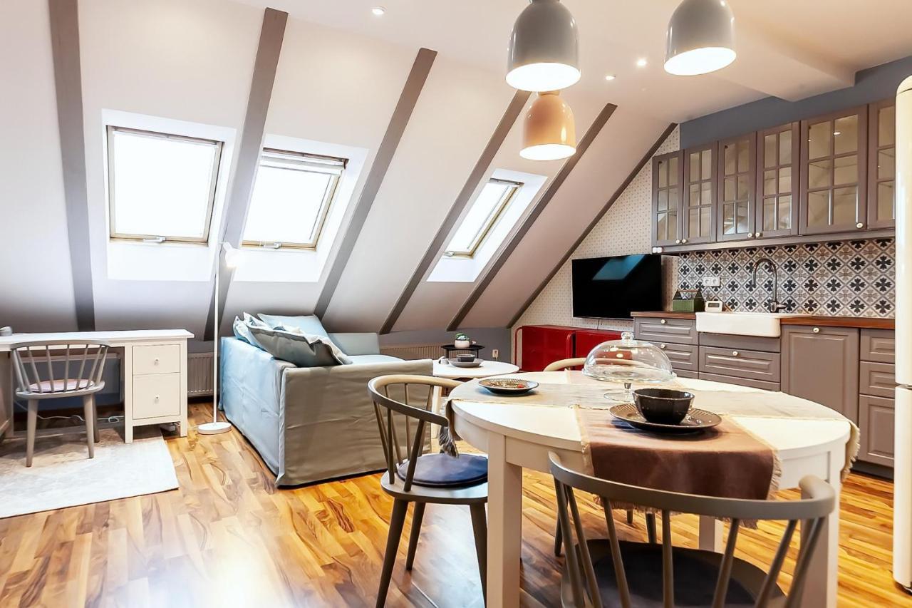 Attic Apartment On Waterfront / View / Netflix プラハ エクステリア 写真